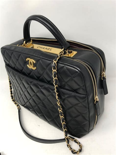 chanel small bowling bag with chain|Chanel bowling bag vintage.